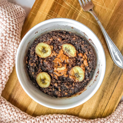 Microwaved Baked Oats