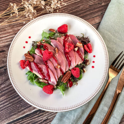 Easy Smoked Duck Breast With Raspberry
