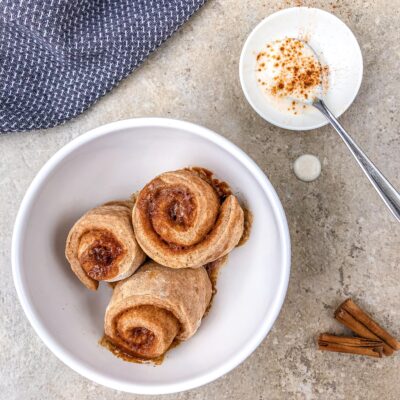 Microwaved Cinnamon Rolls