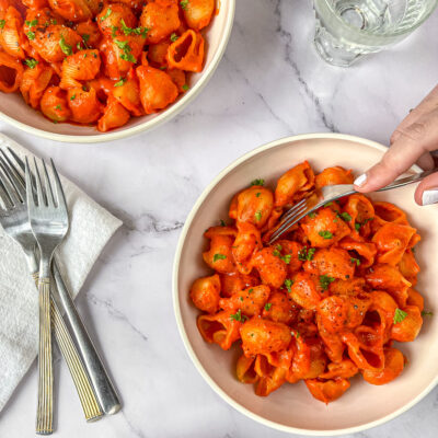 Roasted Red Bell Pepper Pasta
