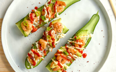 Shrimp Cucumber Boats