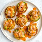 Hash browns with Avocado and Shrimp - Eva Koper