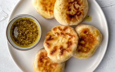 Fluffy Cheese Flatbread