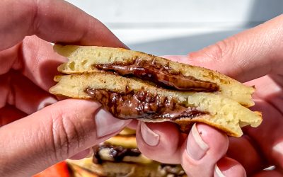 Chocolate Stuffed Pancakes