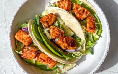 Spicy Salmon Tacos