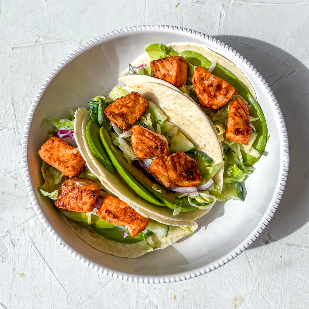 Spicy Salmon Tacos Eva Koper