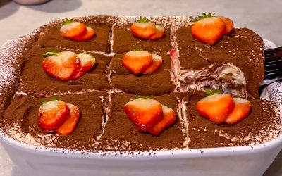 Strawberry Rose Tiramisu
