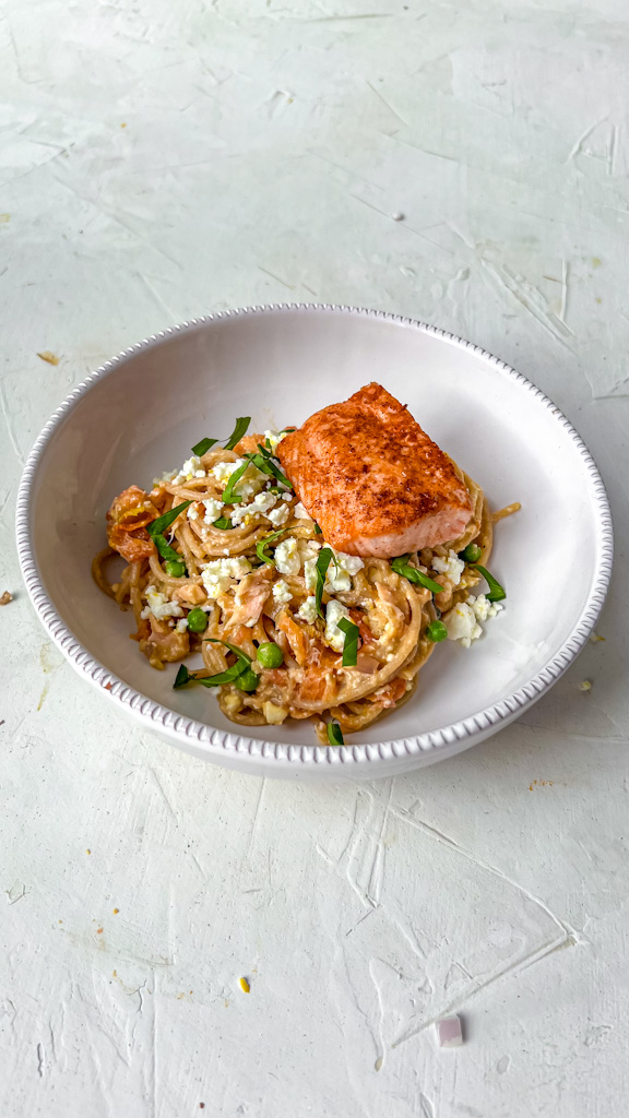 Feta zalm pasta